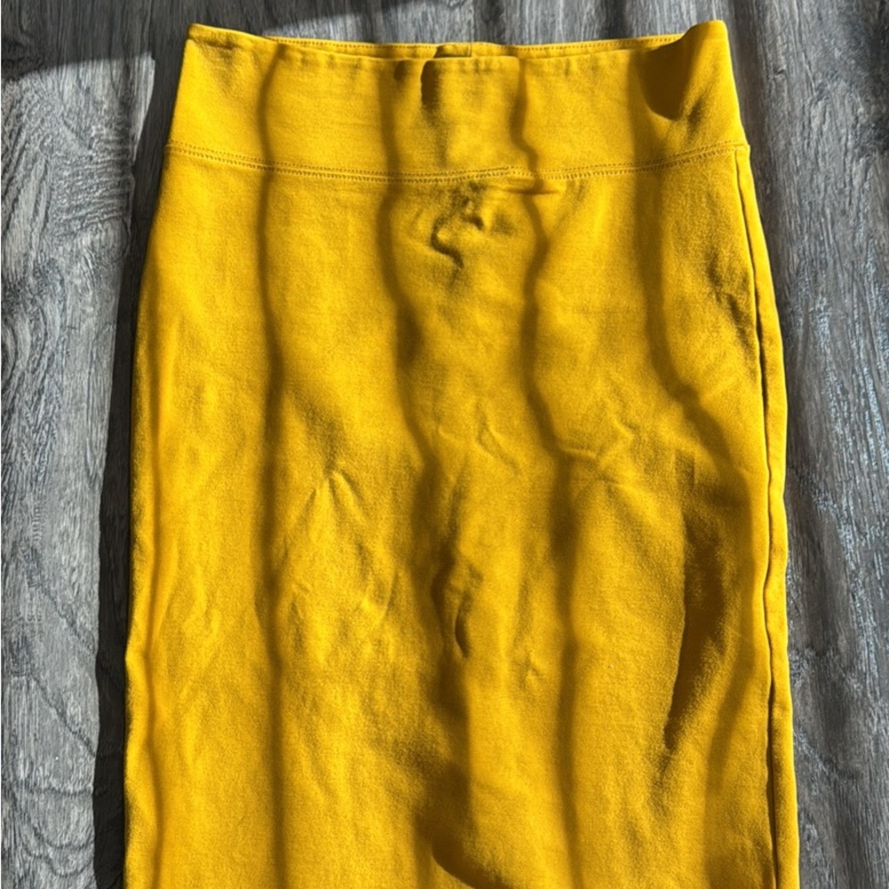 Chocolate Brand Vibrant Yellow Pencil Skirt